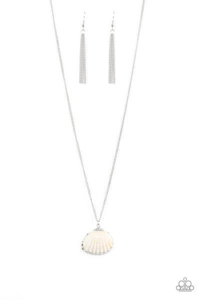 Paparazzi Necklace - Show and Shell - Silver