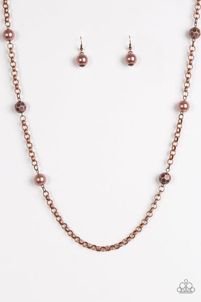 Paparazzi Necklace - Showroom Shimmer - Copper