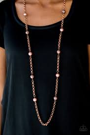 Paparazzi Necklace - Showroom Shimmer - Copper