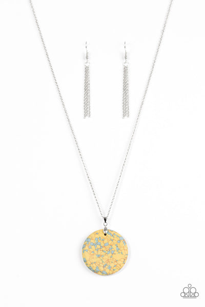Paparazzi Necklace - Back to Earth - Yellow