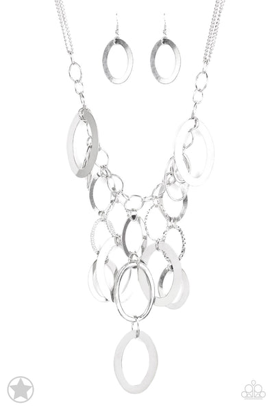 Paparazzi Necklace - Blockbuster - A Silver Spell - Silver