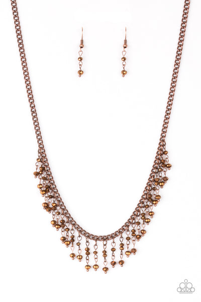 Paparazzi Necklace - Sporadic Sparkle - Copper