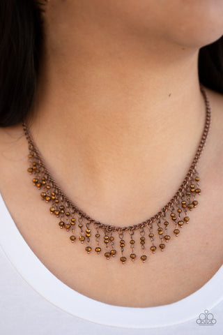 Paparazzi Necklace - Sporadic Sparkle - Copper