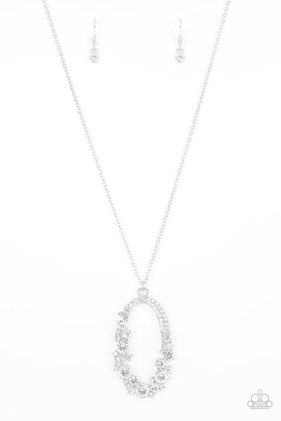 Paparazzi Necklace - Spotlight Social - White