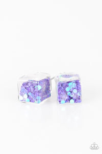 Starlet Shimmer Earring - Cube Glitter