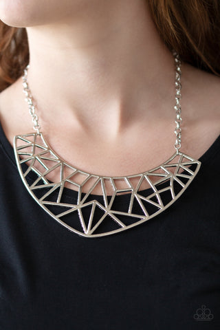 Paparazzi Necklace - Strike While Haute - Silver