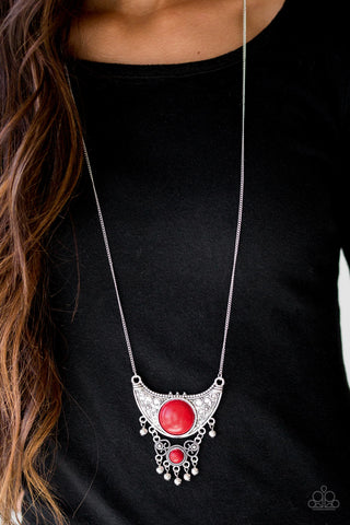 Paparazzi Necklace - Summit Style - Red