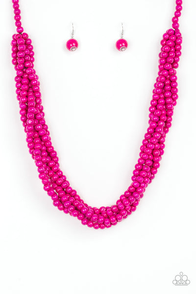 Paparazzi Necklace - Tahiti Tropic - Pink