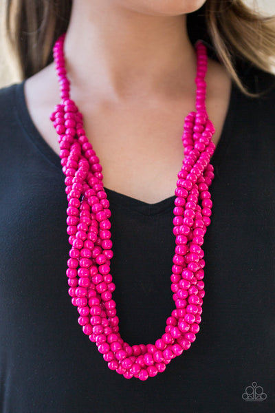 Paparazzi Necklace - Tahiti Tropic - Pink