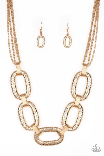 Paparazzi Necklace - Take Charge - Gold