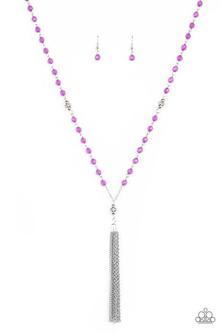 Paparazzi Necklace - Tassel Takeover - Purple