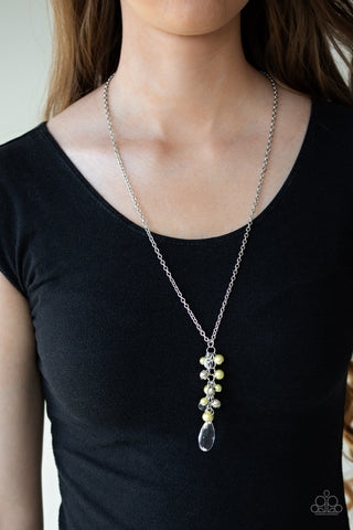 Paparazzi Necklace - Teardrop Serenity - Yellow