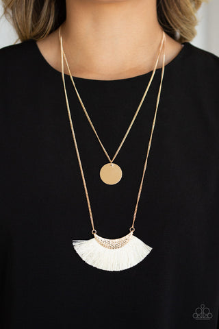 Paparazzi Necklace - Tassel Temptation - Gold