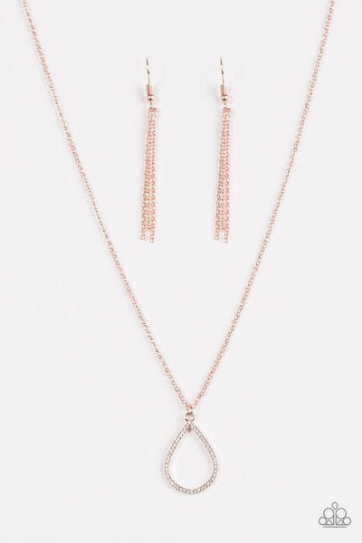 Paparazzi Necklace - Timeless Twinkle - Rose Gold
