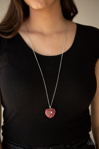 Paparazzi Necklace - Love Is All Around - Red