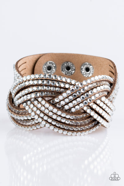 Paparazzi Bracelet - Top Class Chic - Brown Urban Wrap