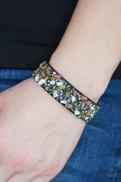 Paparazzi Bracelet - Totally Crushed It - Multi Brown Urban Wrap