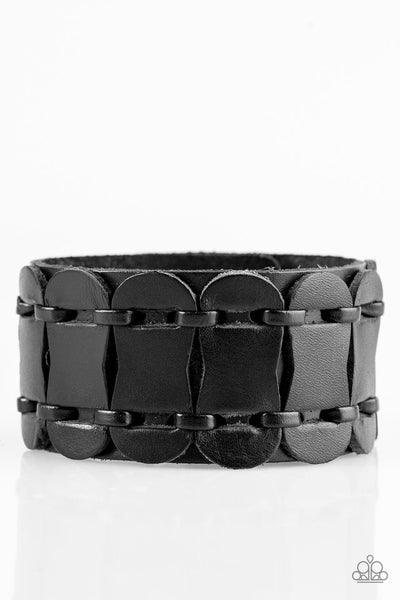 Paparazzi Bracelet - Traffic Control - Black Urban Wrap