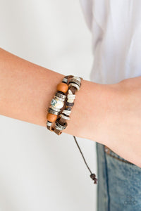 Paparazzi Bracelet - Trail Trotter - Brown Urban