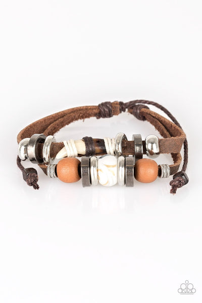 Paparazzi Bracelet - Trail Trotter - Brown Urban