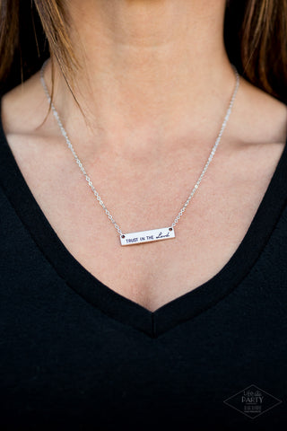 Paparazzi Necklace - Trust In The Lord - Silver