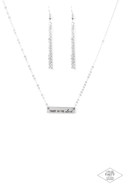 Paparazzi Necklace - Trust In The Lord - Silver