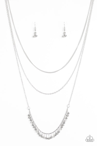 Paparazzi Necklace - Twinkly Troves - Silver
