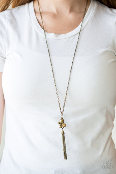 Paparazzi Necklace - Uniquely Uptown - Brass