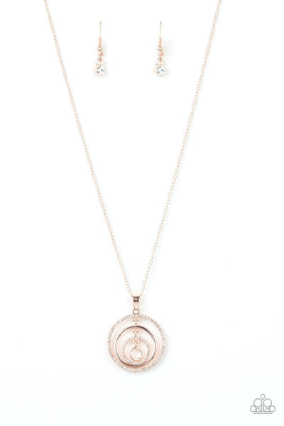 Paparazzi Necklace - Upper East Side - Rose Gold