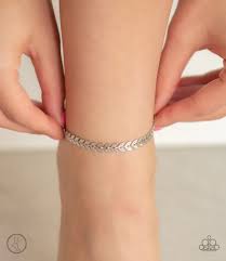 Paparazzi Bracelet - West Coast Goddess - Silver Anklet