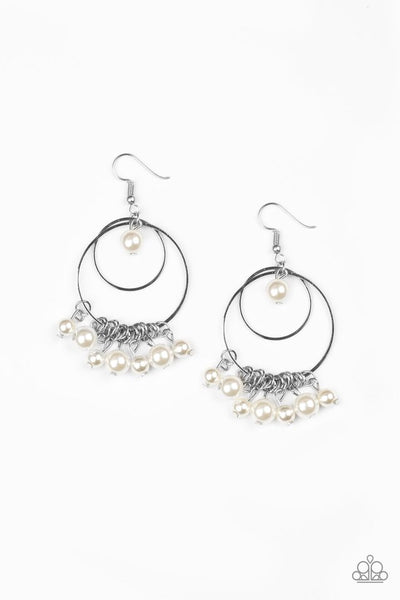 Paparazzi Earring - New York Attraction - White