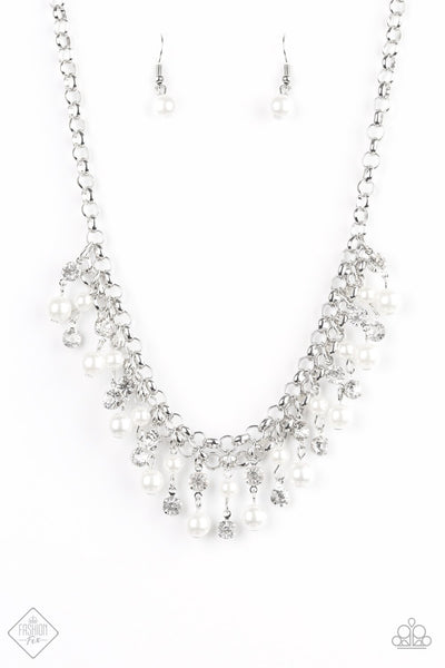 Paparazzi Necklace - You May Kiss the Bride - White