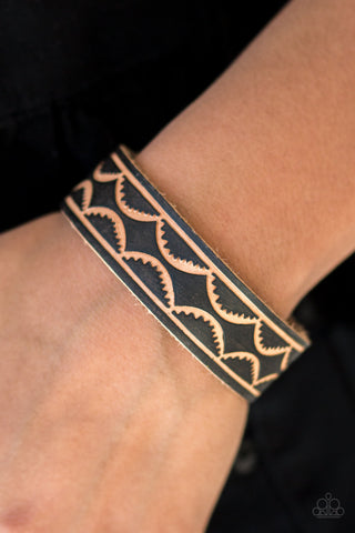 Paparazzi Bracelet - Zion Horizon - Black Urban Wrap