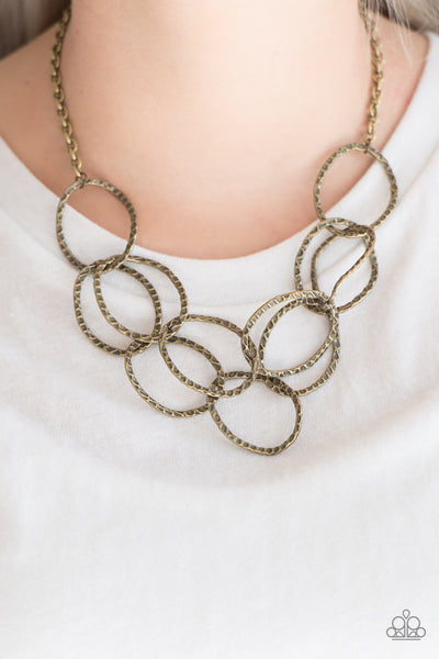 Paparazzi Necklace - Circus Royale - Brass